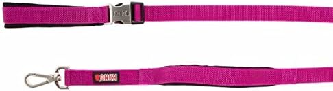New KONG Comfort Traffic Dog Leash Padded Handle Fuschia 6 Ft.