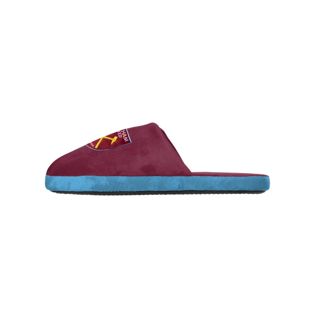 FOCO Premier League Football West Ham United Fan Comfy Slide Slippers Mens Size 8/9