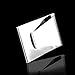 DEWANG Silver Stainless Steel Slim Money Clip Wallet Double Sided