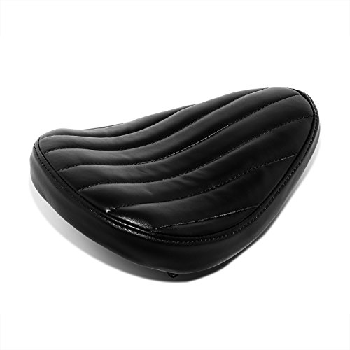 Senkauto Leather Solo Seat Spring Mounting Bracket Kit for Harley Sportster XL 1200 883 48 Chopper Bobber Seats Yamaha Kawasaki Custom (Type 02) - Thumbnail 2