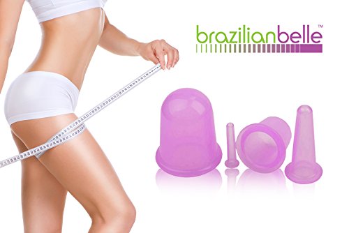 Brazilian Belle Cellulite Cupping Therapy Kit: Professional Suction Cups for Body â€“Complete Set For