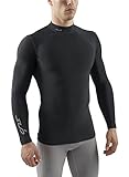 SUB Sports COLD Mens Compression Shirt - Mock Neck Long Sleeve Top Thermal Base Layer