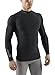 Sub Sports Mens Winter Warm Mock Turtle Neck Long Sleeve Thermal Base Layer -M Black