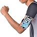 TFY Open-face Sport Armband + Key Holder for iPhone 5/5S & iPhone 6 / 6S / 7, Grey - (Open-face Design - Direct Access to Touch Screen Controls)