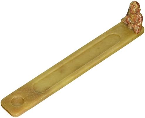 Aritsan Handicrafts BUD135 Handcrafted Soapstone Happy Buddha Incense Burner