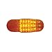 United Pacific 38920B 18 LED Mid-Trailer Turn Signal Light - Amber LED/Amber Lens (Bulk)