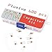 Ceramic Capacitor Assortment Kit - Set of 600 Small Assorted Capacitors from 100 nF to 10 uF in a Box - Non-Polarized Disc Capacitor Component Set from Plusivo