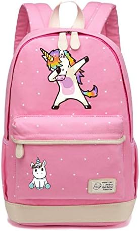 cartoon Backpack shoulder Travel Bag for teenagers girls Canvas dot school bag