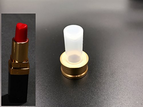 Personality Makeup Lipstick Cosmetics DIY Mould / Mold Crafts Tool Sets Makeup Tool Silicone Lipstick Mold and Aluminum Ring with Single Hole Stand(Heart-shaped) - Thumbnail 3