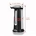 GooQee Automatic Touchless Countertop Liquid Soap Dispenser with IR Sensor - Remain Visible Window - Waterproof Base for Kitchen Bathroom Sanitizer Shampoo Lotion – Chime Optional (Black 12oz/340ml)