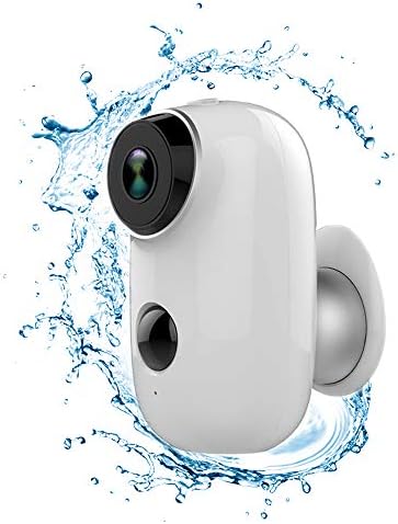 LSY Smart Home Waterproof Surveillance Camera, Built-In Battery HD High-Definition Night Vision Mobile Phone Remote Intercom [Energy Class A]