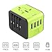 International Power Adapter, Universal Travel Adapter with 4 USB, Travel Plug Adapter for US, EU, UK, AU 150+ Countries, All in One European Adapter for iPhone, Android, All USB Devices