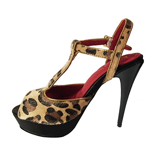 Leopard Red Soles High Heels Stiletto Slingback Shoes Pu Leather