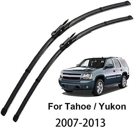 QOHFLD car wipers Front Windscreen Wiper Blades, for Chevrolet Tahoe, for GMC Yukon MK 3 22" 22" Windshield 2007 2008 2009 2010 2011 2012 2013