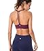 QUEENIEKE Women's Light Support Double-T Back Wirefree Pad Yoga Sports Bra Size M Color Fuchsia