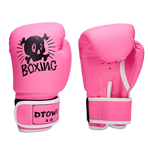 Dtown-Kids-Boxing-Gloves-4oz-6oz-Training-Gloves-for-Children-Age-3-to-12-Years-PU-Leather