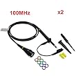 Oscilloscope Probes 100 200 300 MHz with Accessories Kit P7100 P7200 P7300 High Performance Oscilloscope Clip Probe 10x Switchable 600V DC Lab Oscilloscope