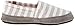ACORN Women's Moc Summer Weight Slip-On Loafer, White Stripe, Medium/6.5-7.5 M US