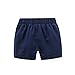 Tem Doger Baby Boys Casual Suit Cotton Short Sleeve Striped Button Down Bowtie Shirt Short Pant Clothes Set Outfit (90/12-18 Months)