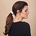 Kitsch Pro Satin Scrunchies, Hair Scrunchies for Frizz Prevention, Satin Hair Ties for Breakage Prevention and Gentle Style Preservation, 5 Pack, Ivory