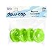 Brio Dew Cap Crown Top Replacement Cap - 4 Pack - 55mm Snap On Cap for Crown top lids for 3 & 5 Gallon Water Bottles (Light Green)