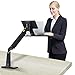NB North Bayou Sit Stand Laptop Mount Stand Arm Height Adjustable Computer Standing Desk Workstation for 11''-17'' Notebook (Black)