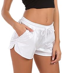 Women's Metallic Shorts Sparkly Hot Outfit Shiny