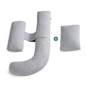 Bedsure Pregnancy Pillows for Sleeping, H-Shaped Adjustable Maternity Full Body Pillow for Pregnant Women with Washable…