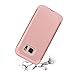 Pandawell Compatible Galaxy S7 Case, [Corner Protection] Slim Thin Hybrid Dual Layer Shock Absorbing Impact Resist Case Cover for Samsung Galaxy S7 (Rose Gold)