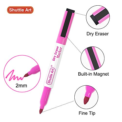 Shuttle Art Dry Erase Markers, 20 Colors Whiteboard Markers