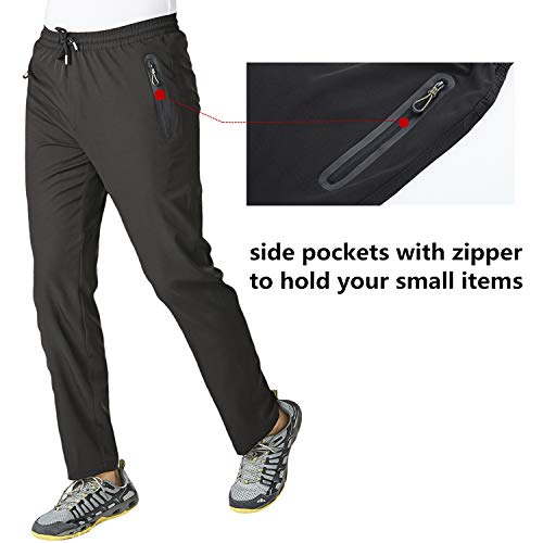 KEFITEVD-Jogger-Pants-for-Men-Lightweight-Quick-Dry-Hiking-Pants-Workout-Sweatpants-with-Pockets
