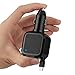 Car Charger, Mosche Retractable Micro USB Cable Car Charger Charges Quickly in the Car with 5.6A USB for Samsung Galaxy S6/S6 Edge (Black)