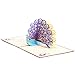 Paper Spiritz Peacock Pop up Cards Birthday, Mother's Day Cards, Anniversary Thank You Card for Husband Daughter Wife, Handmade Graduation Sympathy Blank Card, Laser Cut with Envelopes All Occasion