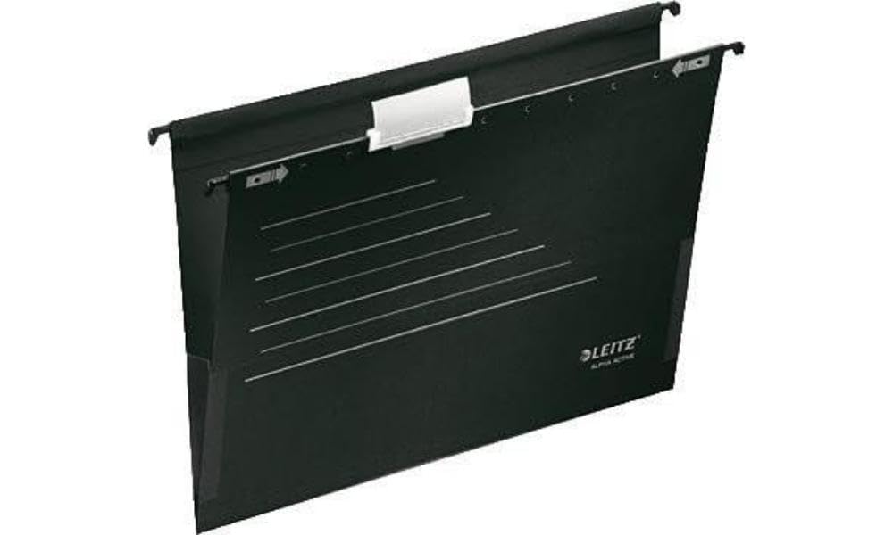 Leitz Alpha Suspension File A4 Black Pack of 5