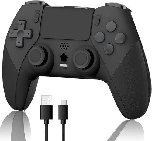 Wireless Pro Controller Compatible with PS4 /PS4 Pro/PS4 Slim Console, Gaming Remote with Built-in 800mAh Rechargeable Battery/Precise Joystick/Audio/Turbo/Advanced Buttons Programming