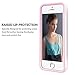 iPhone 5S Case,iPhone SE Case,Dmix Cute Apple Protective Case Soft Bumper Cases Shockproof Hybird Rubber Slim Case Anti-scratch Shell Dual Color TPU Back Cover for iPhone 5S SE 5 (White/Pink)