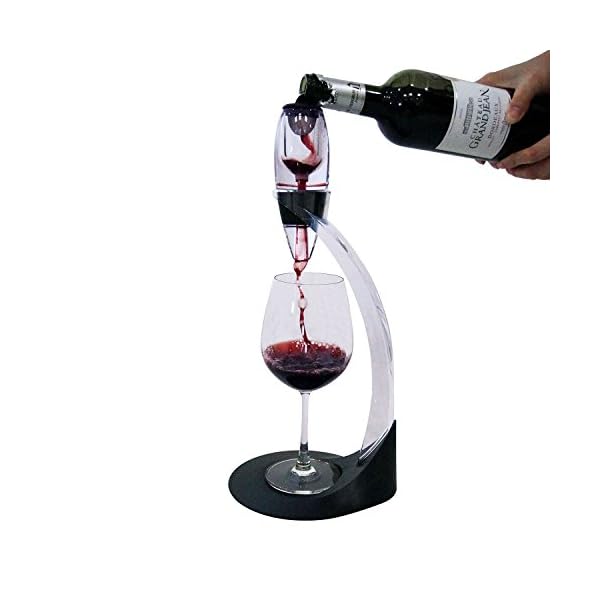 Carafe à Vin Décanteur Fontaine 1200 Ml – Aération Rapide, Filtre Double Lotus, Verre Cristal Sans Plomb