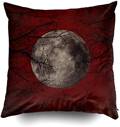 Goth Moon Cushions Case Throw Pillow Cover Sofa Home Decorative Pillowslip Gift Ideas Household Pillowcase Zippered Pillow Covers 18X18Inch