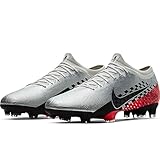 Nike Men's Vapor 13 PRO NJR FG Soccer Cleats (Chrome/Black-Red Orbit)