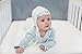 Goumikids Goumikids - Goumihats, Tie On Baby Beanie Hat With Soft, Organic Cotton Hat Protects From Sun and Other Elements, For Newborns or Infants, Forest Friends (Gray, 3-6 Months)