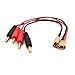 FLASH HOBBY 2 PCS RC Battery Charge Cable XT30 Female Plug to 4mm Bullet Banana Connector 18AWG Wire for RC Helicopter Quadcopter Lipo Battery