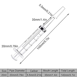 20 ml Syringe without Needle, Syringe for Liquid
