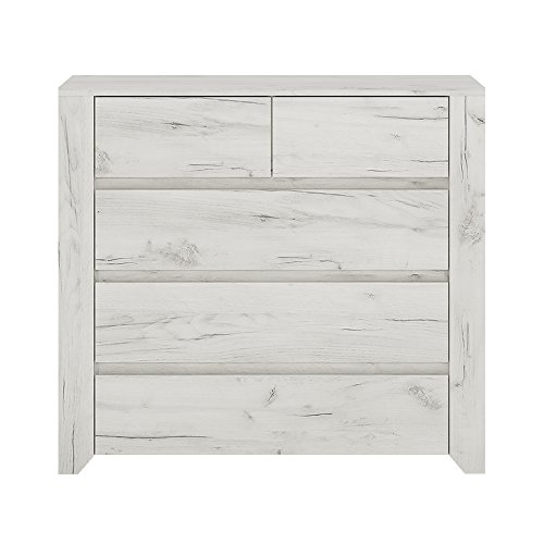 Furniture To Go Angel 2 3 Chest Of Drawers White Oak 84x40x76 5