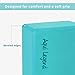 Aqui Legend Yoga Blocks 2-Pack, High Density Latex-Free EVA Foam Blocks for Yoga/Pilates/Meditation, Non-Slip Surface for Improve Stretching and Aid Balance and Flexibility (Turkis)thumb 2