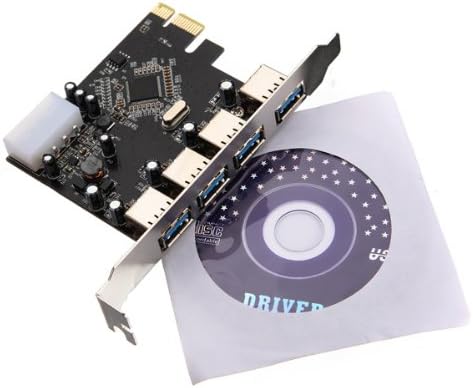 PCI-e PCI Express to 4 Port USB3.0 VLI USB Hub Card Adapter 5Gbps