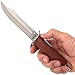 Grand Way Bowie Knife - Hunting Fixed Blade Bowie Knife with Wood Handle and Guard - Small Rambo Knife for Buschcraft and Survival FB 1882