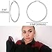 LXBSIYI Huge Gold Hoop Earrings for Women - Plated 10k Gold Stainless Steel Hooped Earrings for Women, 70-100mm Large Gold Hoop Earrings (2 Pairs of 3.94