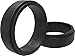 BANDED GLORY Silicone Wedding Ring for Men Rubber Wedding Bands for Women Skin Safe, Soft, Sleek Step Edge Design