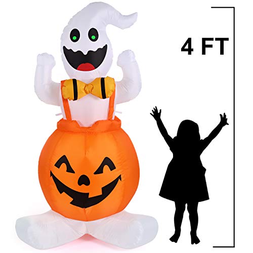 Sizonjoy 10 Ft Halloween Inflatable Ghost Family Blow Up Halloween