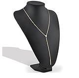 Rana Jabero Long Gold Lariat Y-Necklace Chain Bar Necklace - Plated